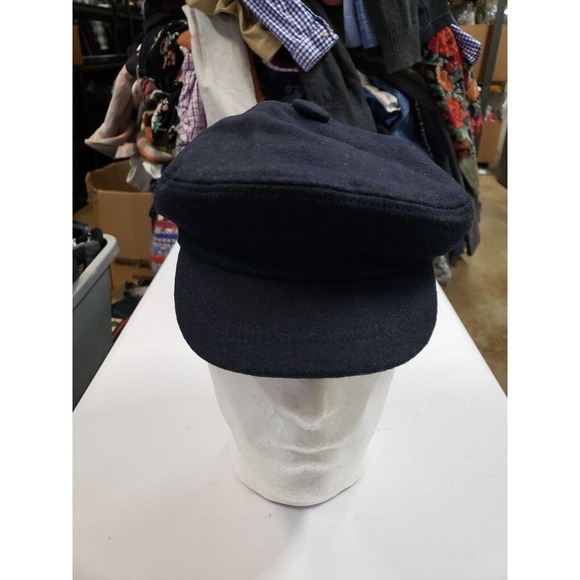 San Diego Hats Mens One Size Black Canvas Lined‎ Flat Top Beanie Wool Blend Cap - Picture 1 of 7